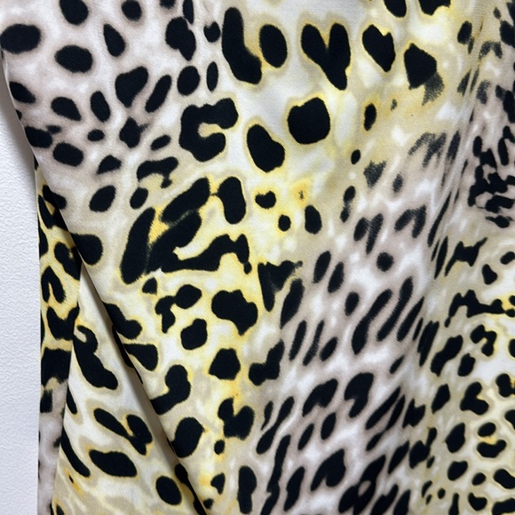 Ellen Tracy Cheetah Animal Print Tank Blouse Size Medium Y2K Retro - Picture 2 of 8
